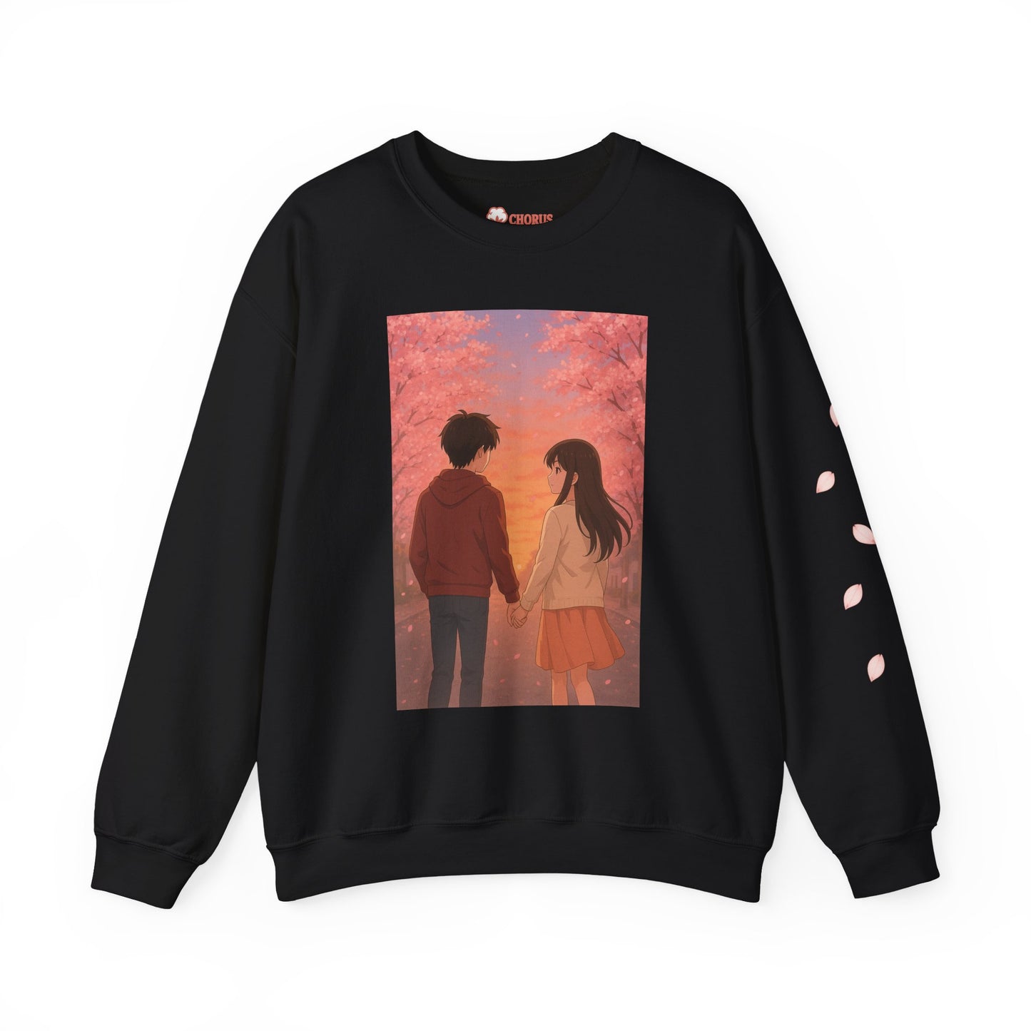 Korean Text and anime Sweatshirt