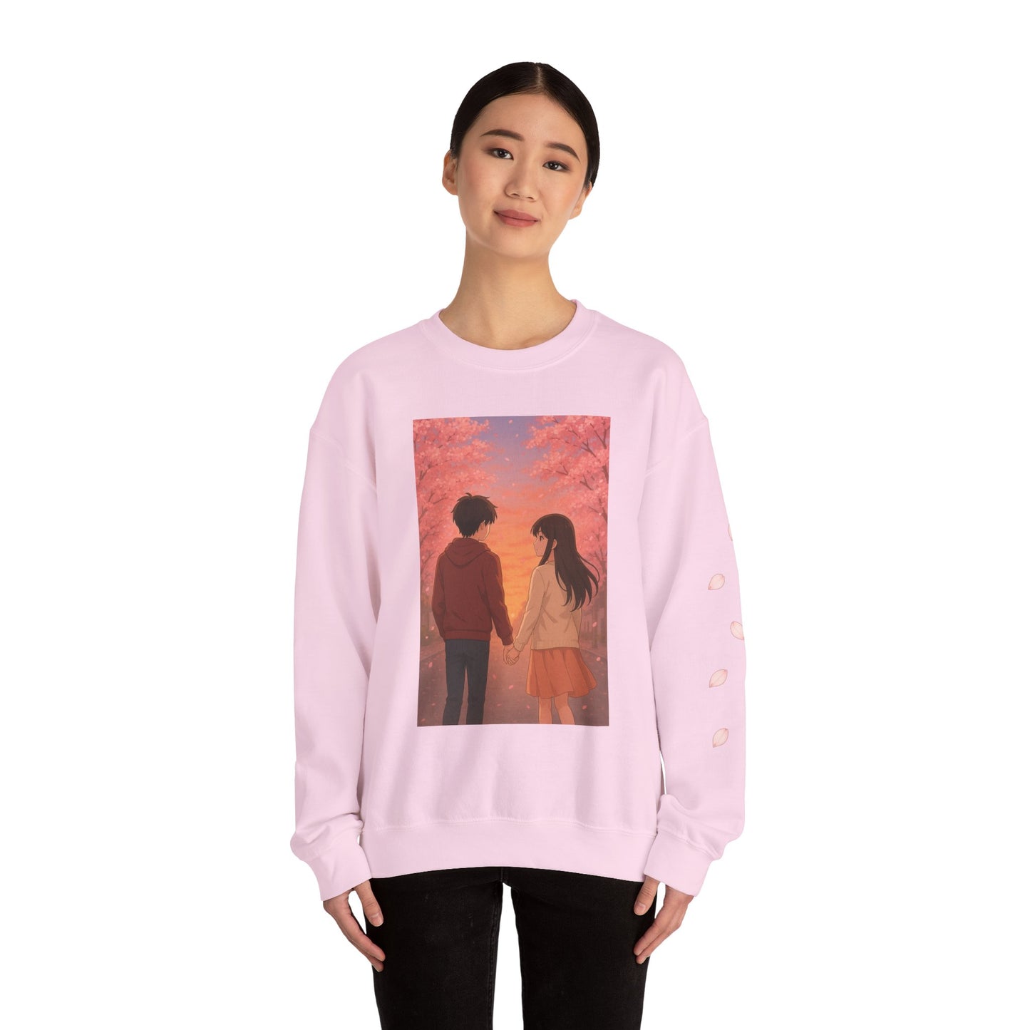 Korean Text and anime Sweatshirt