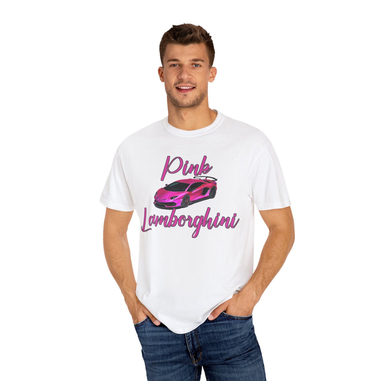 Pink Lamborghini Unisex T-Shirt, Car Enthusiast Gift, Trendy Graphic Tee, Summer Fashion, Gift for Him/Her
