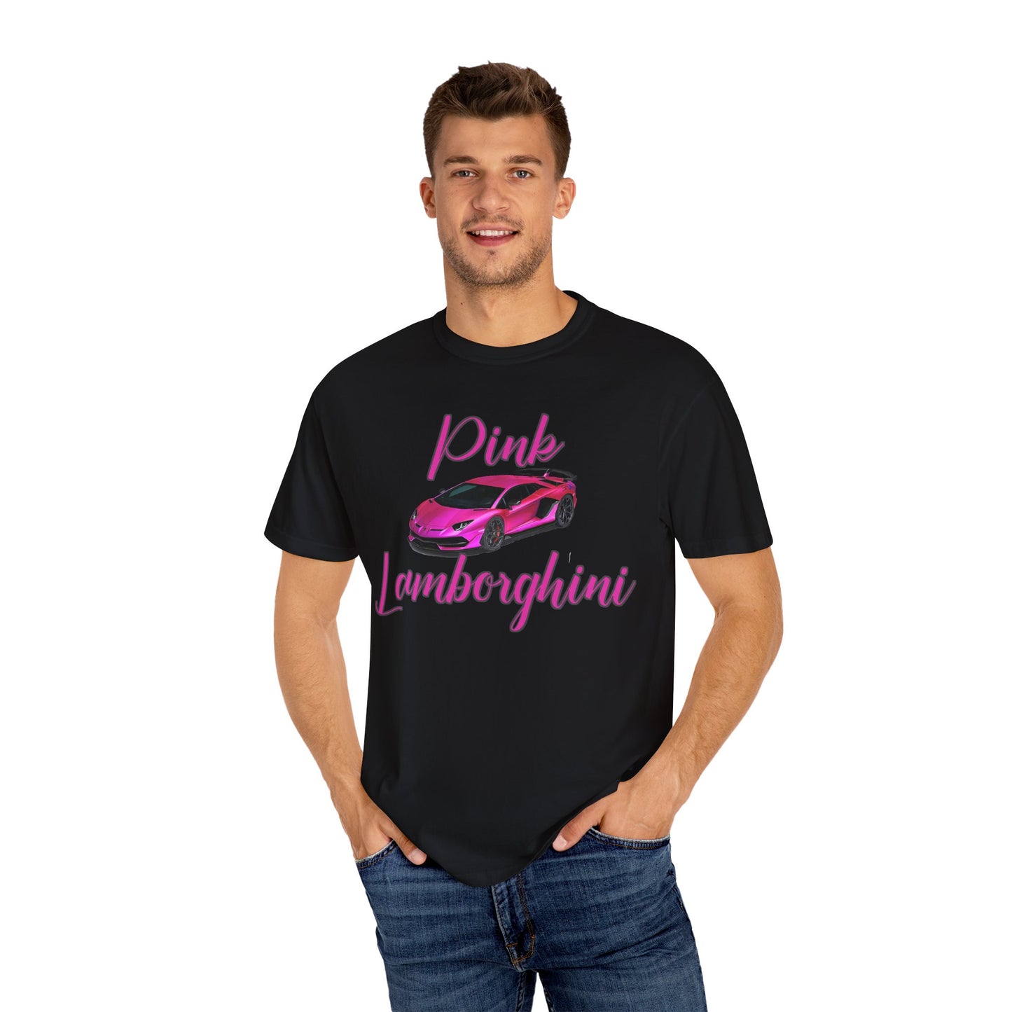 Pink Lamborghini Unisex T-Shirt, Car Enthusiast Gift, Trendy Graphic Tee, Summer Fashion, Gift for Him/Her