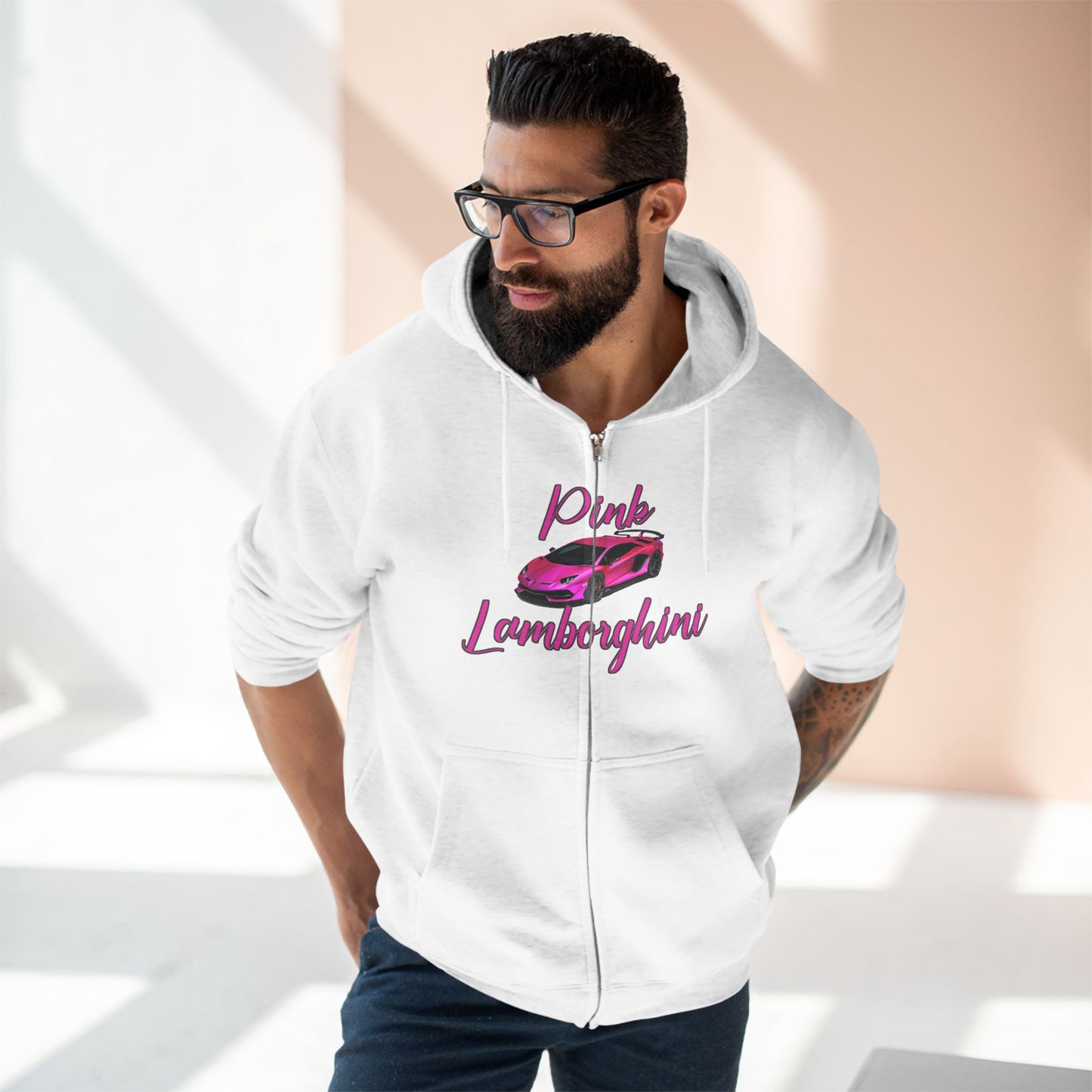 Pink Lamborghini Hoodie