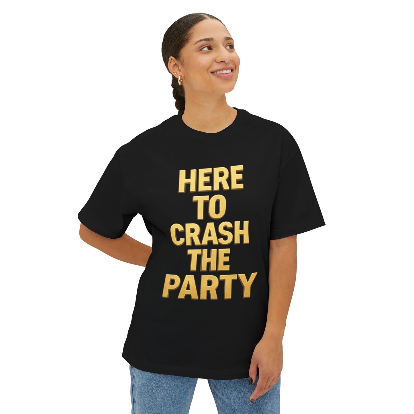 Party Crasher Tee - Unisex Cotton T-Shirt, Trendy Casual Wear, Gift for Friends, Comfortable Everyday Fashion