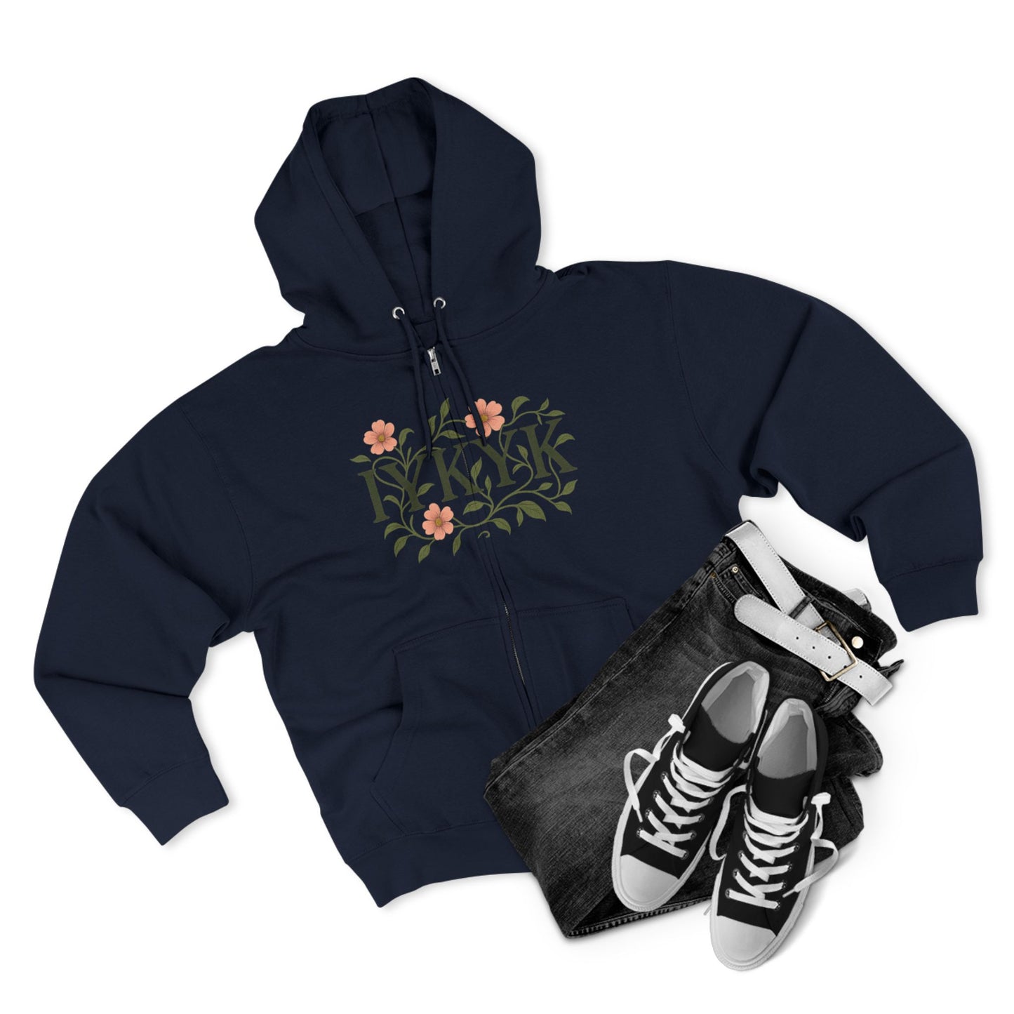 IYKYK Unisex Zip Hoodie - Trendy Graphic Design
