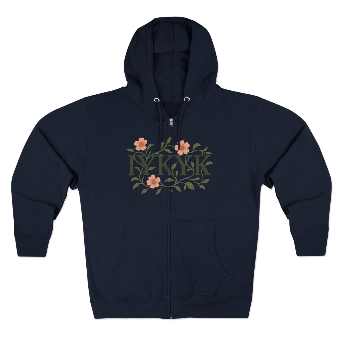 IYKYK Unisex Zip Hoodie - Trendy Graphic Design