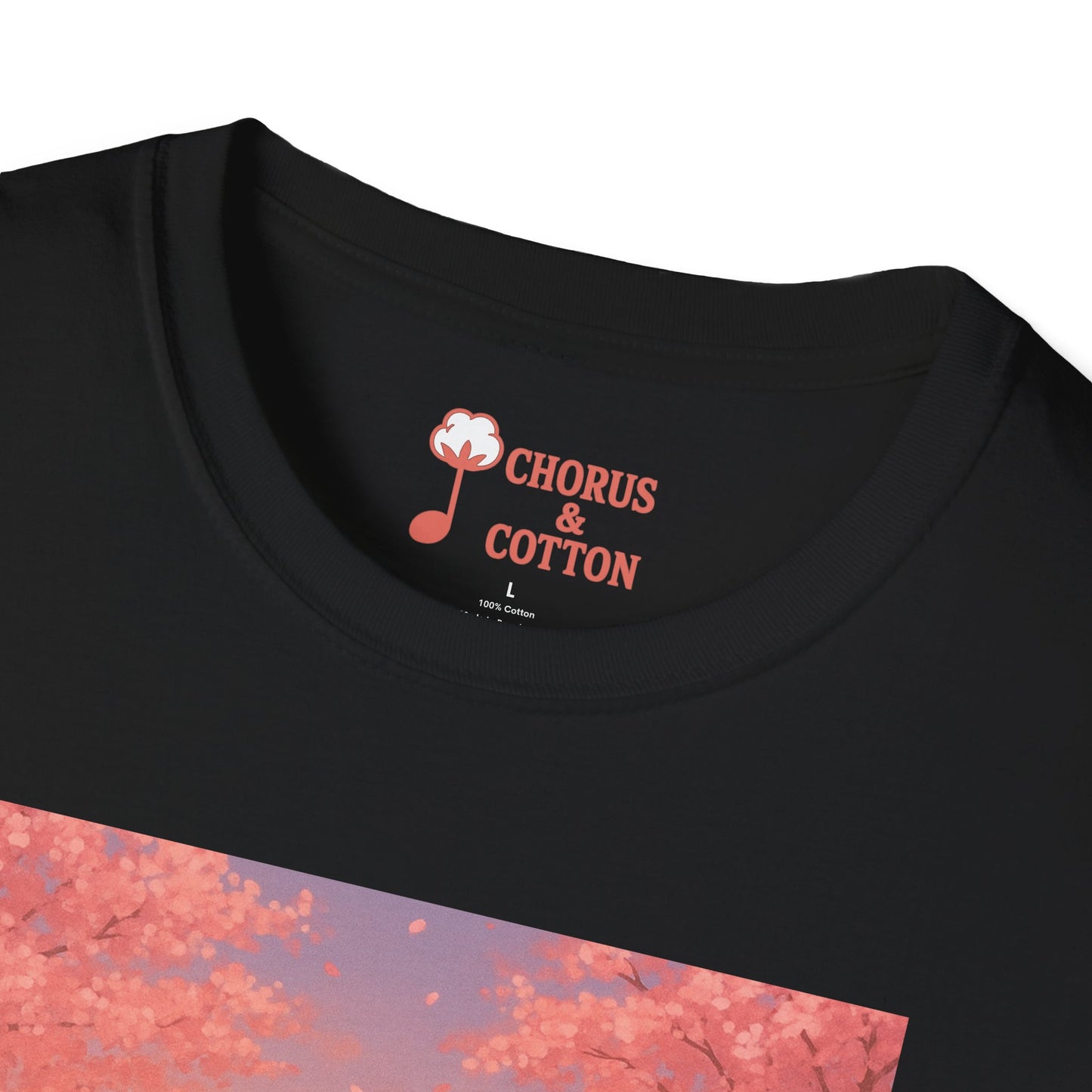 Korean Text and Anime Soft style T-Shirt