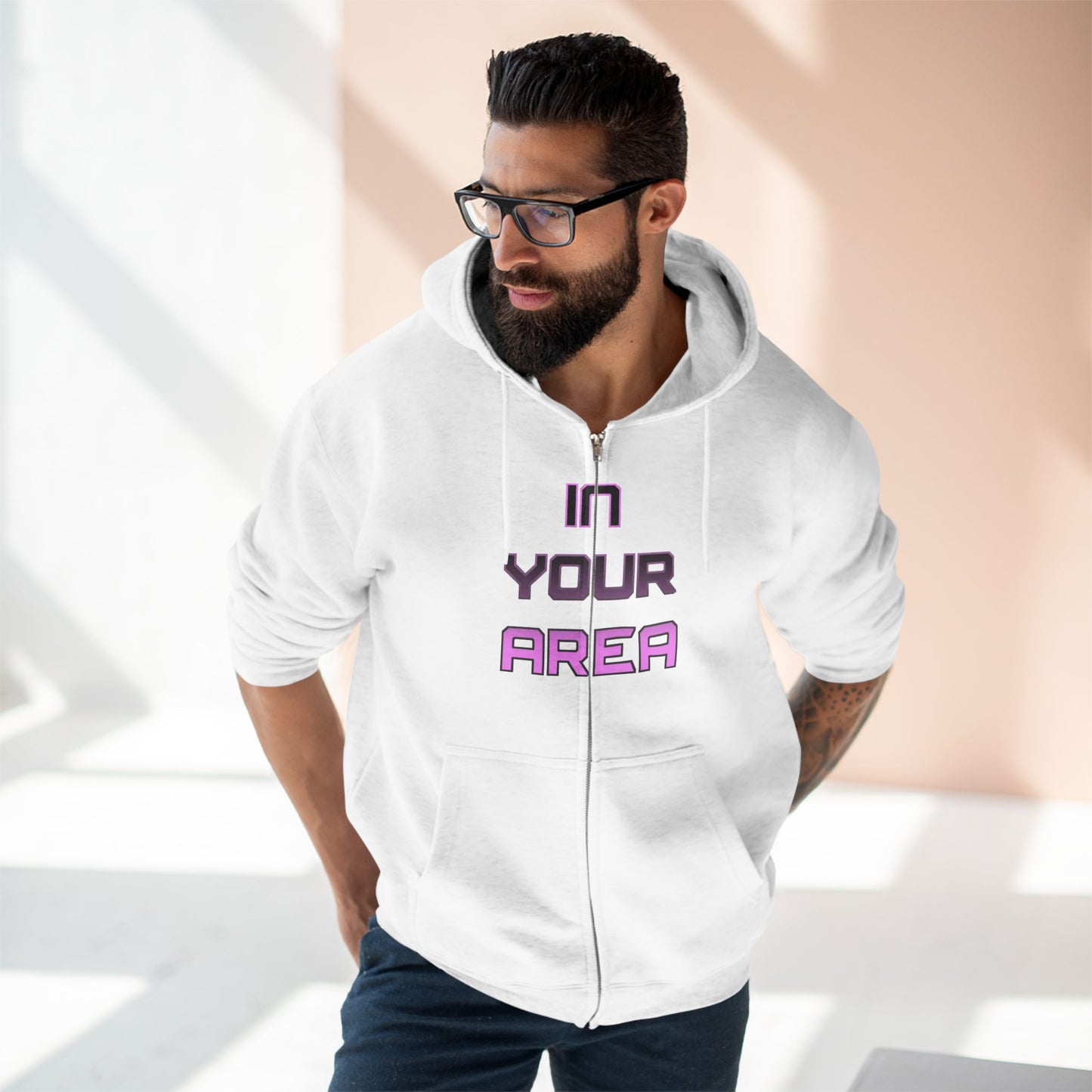Zip Hoodie - In Your Area Design