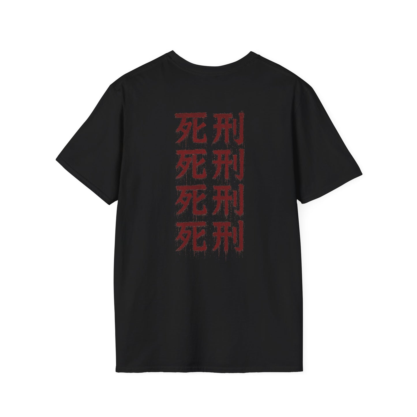 Chilling Horror Graphic Tee, Unisex Softstyle T-Shirt for Halloween, Spooky Gift, Cosplay Outfit, Dark Aesthetic Apparel
