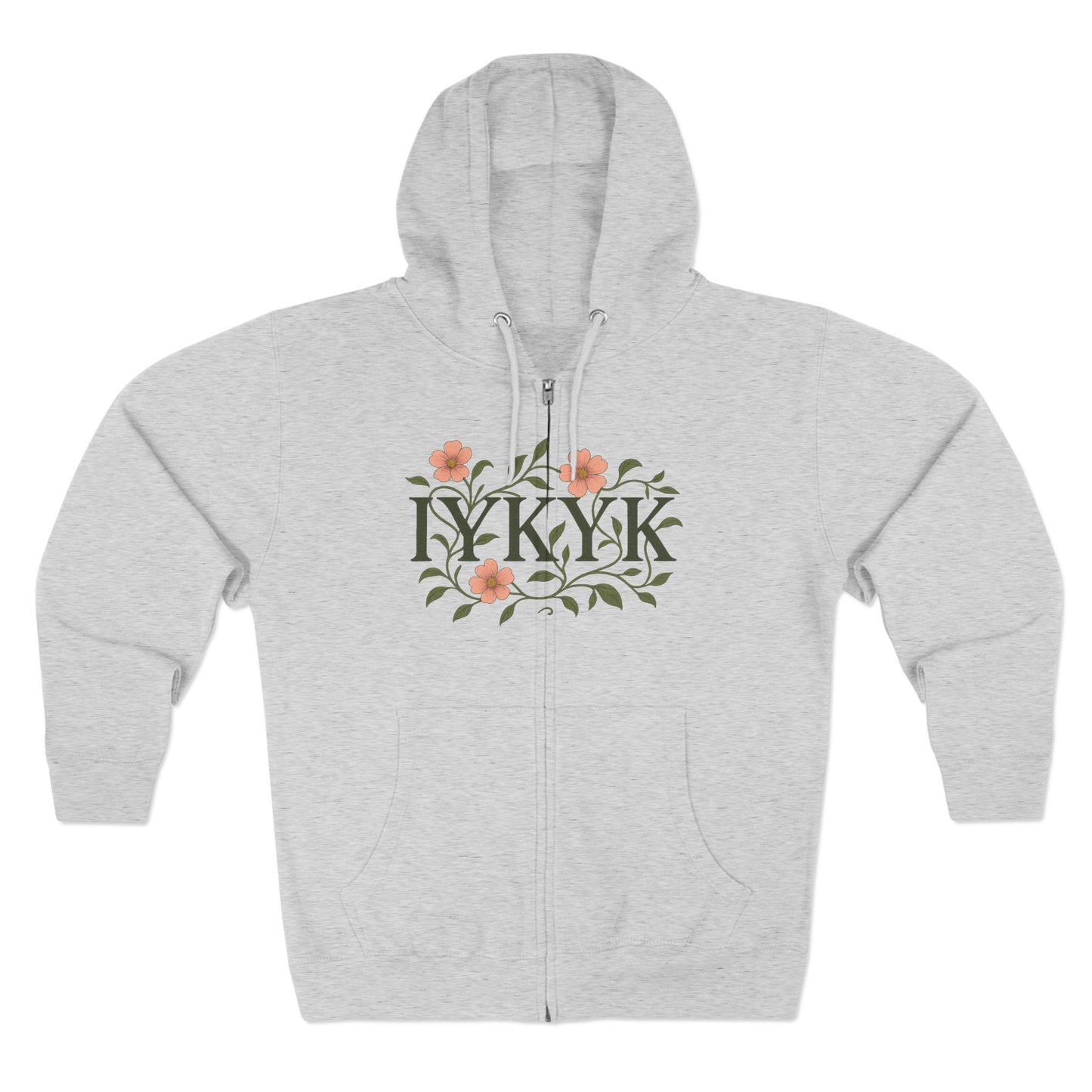 IYKYK Unisex Zip Hoodie - Trendy Graphic Design