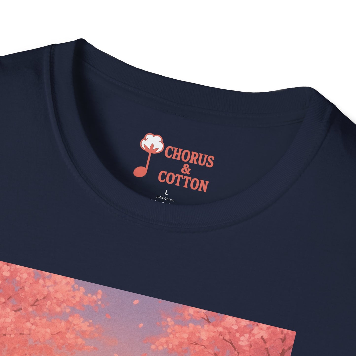 Korean Text and Anime Soft style T-Shirt