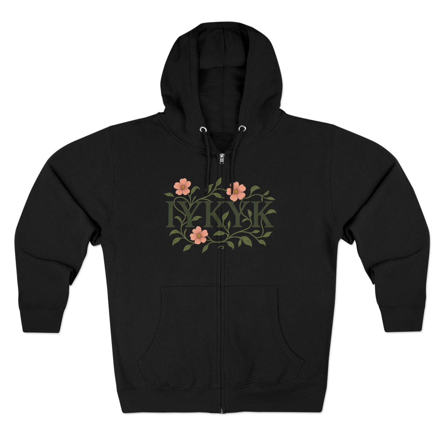 IYKYK Unisex Zip Hoodie - Trendy Graphic Design