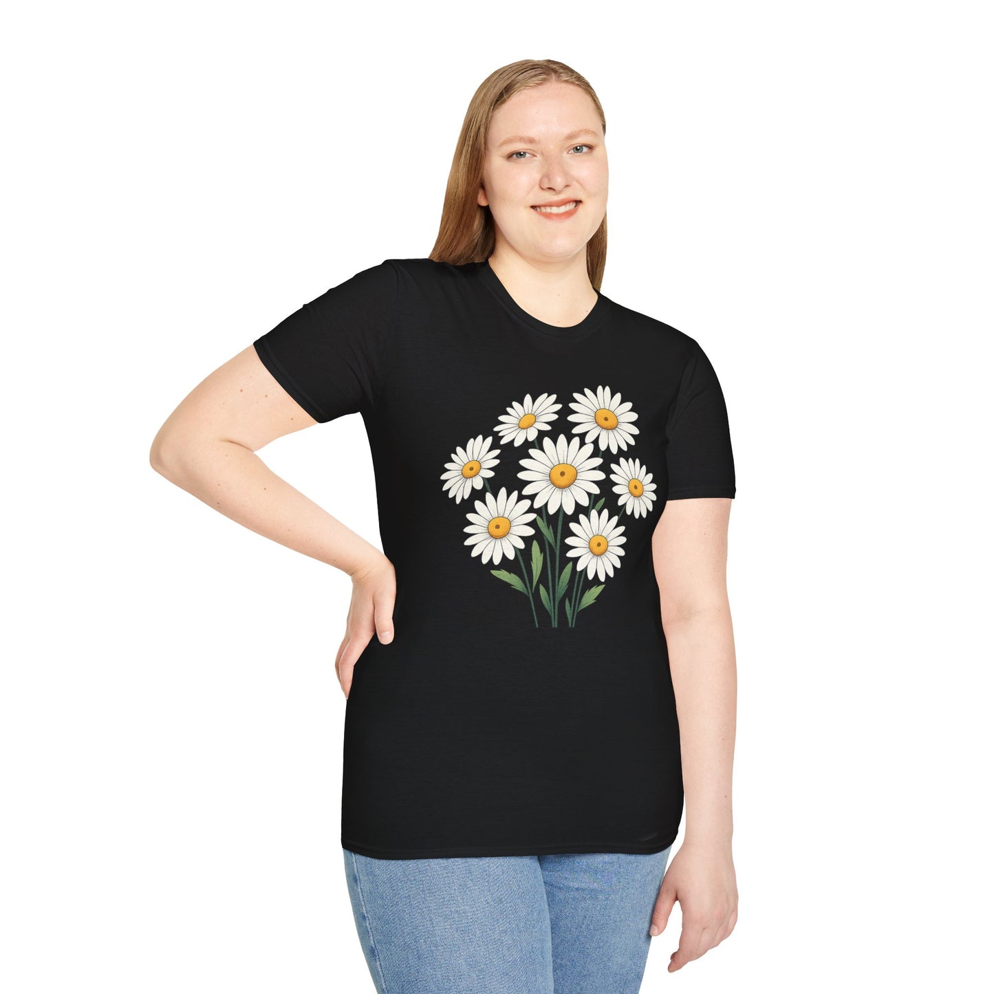 Daisy Bouquet Tee — "Throwing Petals: Do You Love Me or Not" Floral Graphic T-Shirt