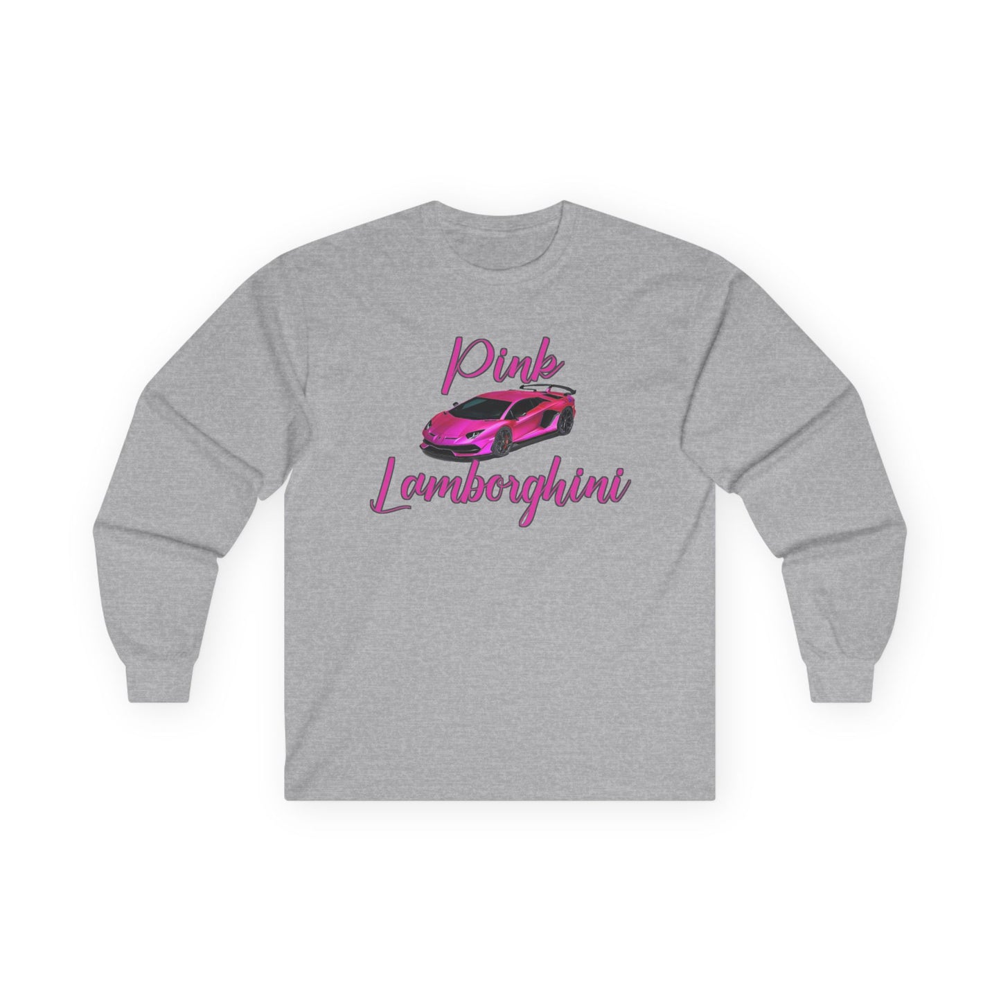 Long Sleeve Tee - Pink Lamborghini Design