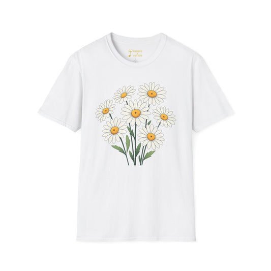 Daisy Bouquet Tee — "Throwing Petals: Do You Love Me or Not" Floral Graphic T-Shirt