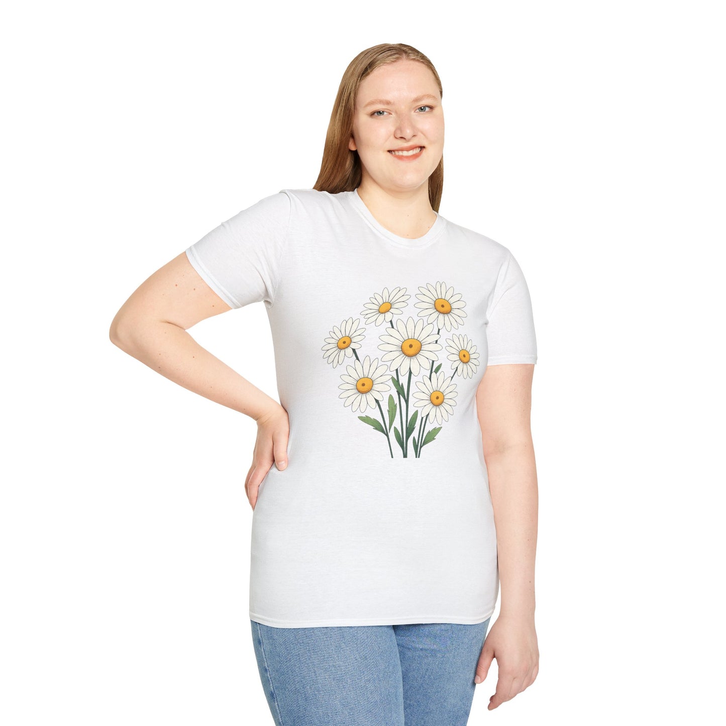 Daisy Bouquet Tee — "Throwing Petals: Do You Love Me or Not" Floral Graphic T-Shirt