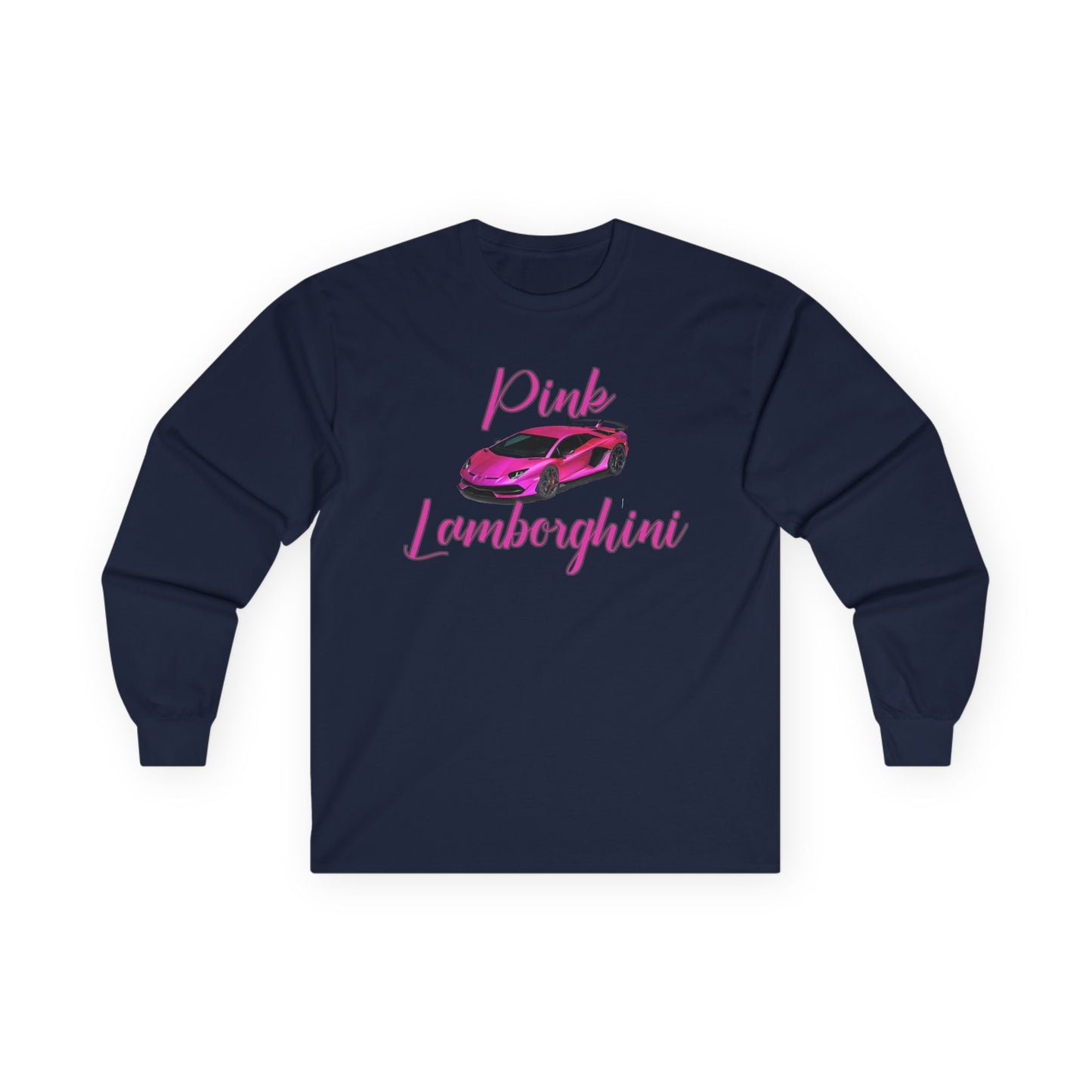 Long Sleeve Tee - Pink Lamborghini Design