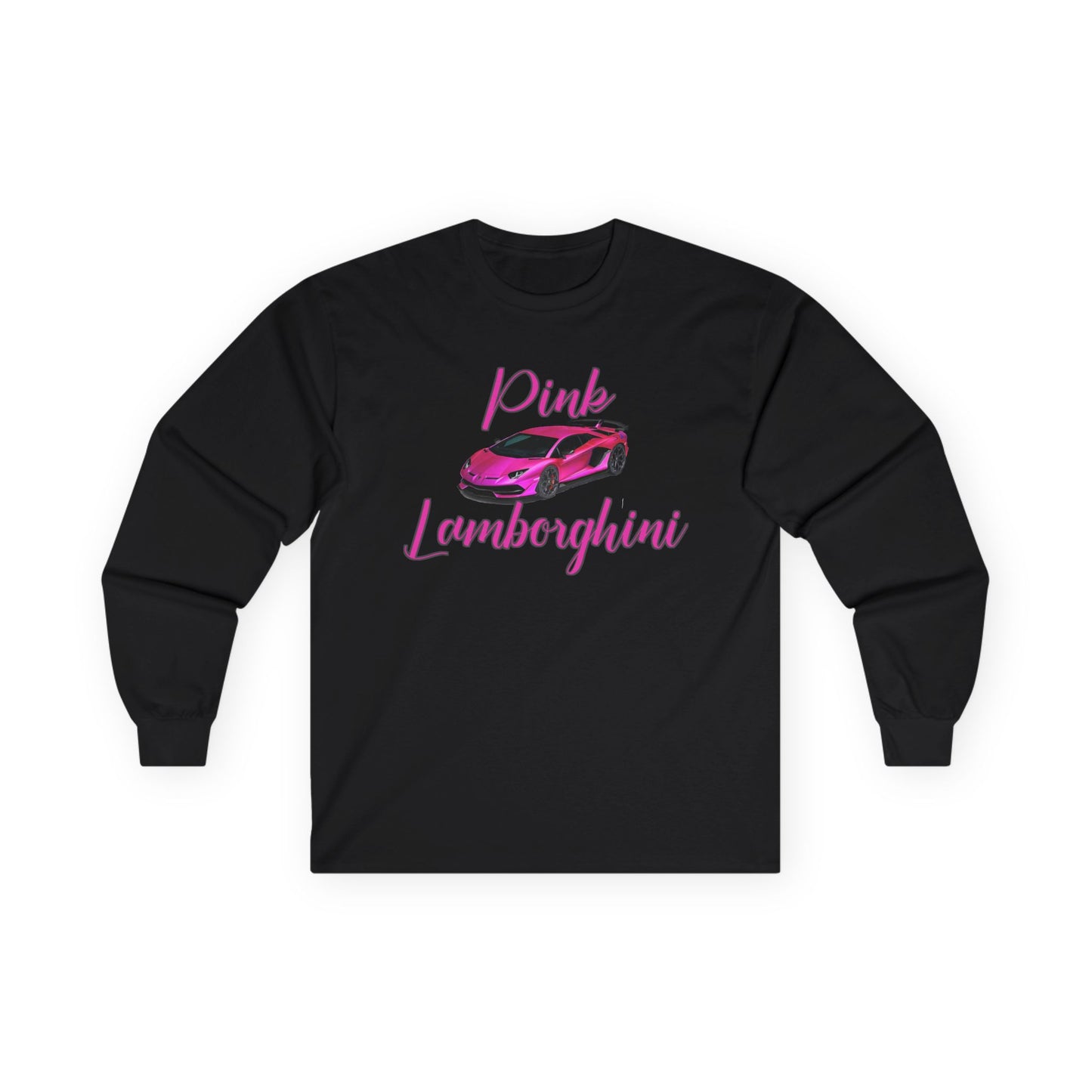 Long Sleeve Tee - Pink Lamborghini Design