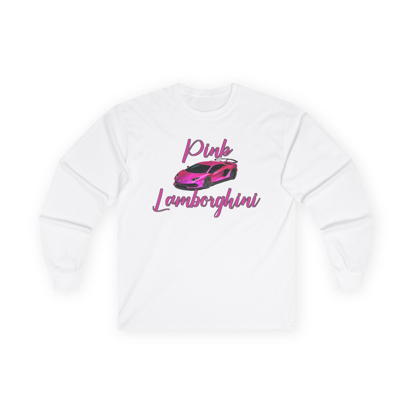Long Sleeve Tee - Pink Lamborghini Design
