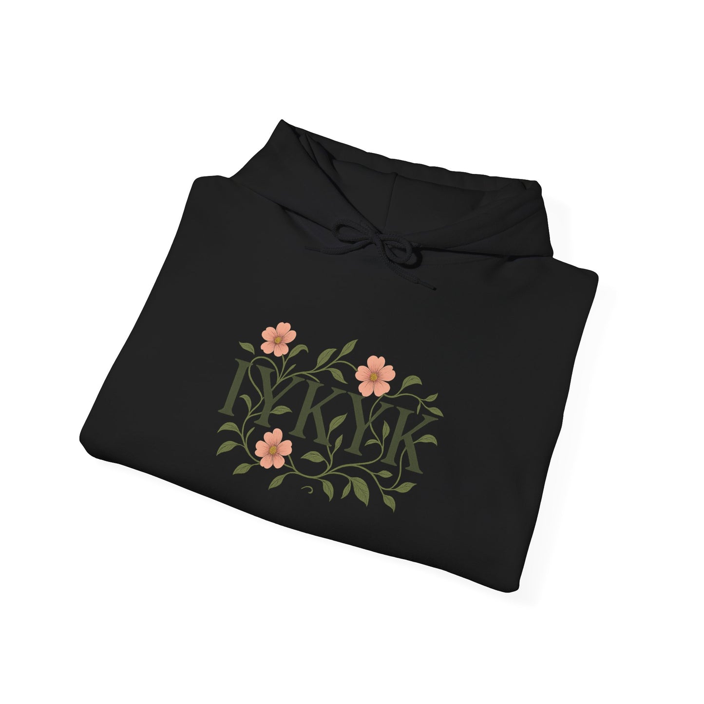 IYKYK Floral Hoodie | Cozy Unisex Sweatshirt for All Seasons, Gifts for Friends, Birthday, Everyday Wear, Flower Design